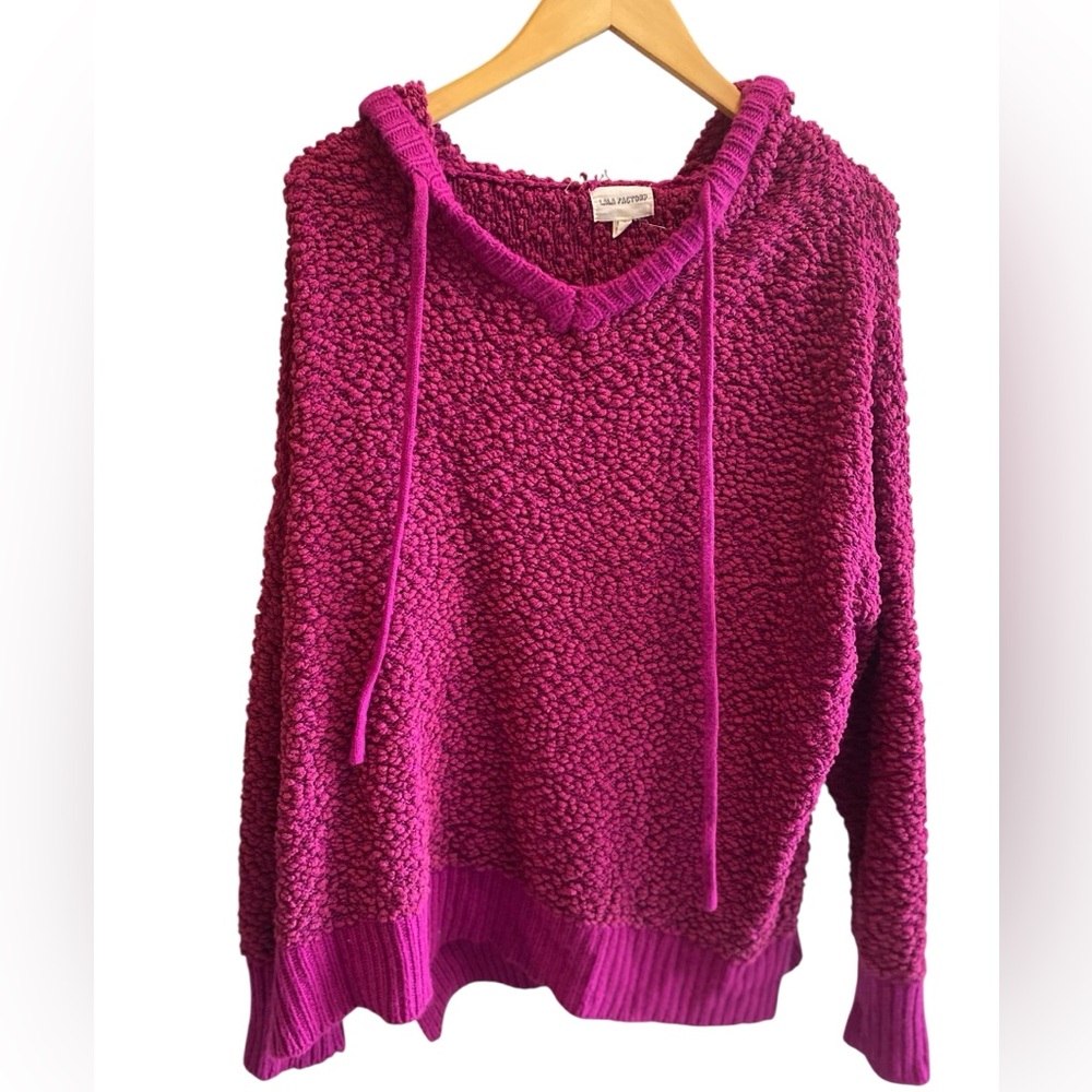LALA FACTORY Pink Hooded Sweater